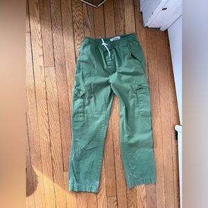 Mini Boden Olive Cargo Pants - Size 11